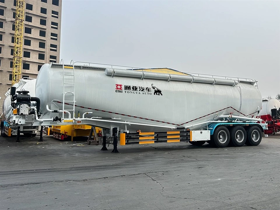 60T Powde Tanker Semi Trailer עם ציר BPW