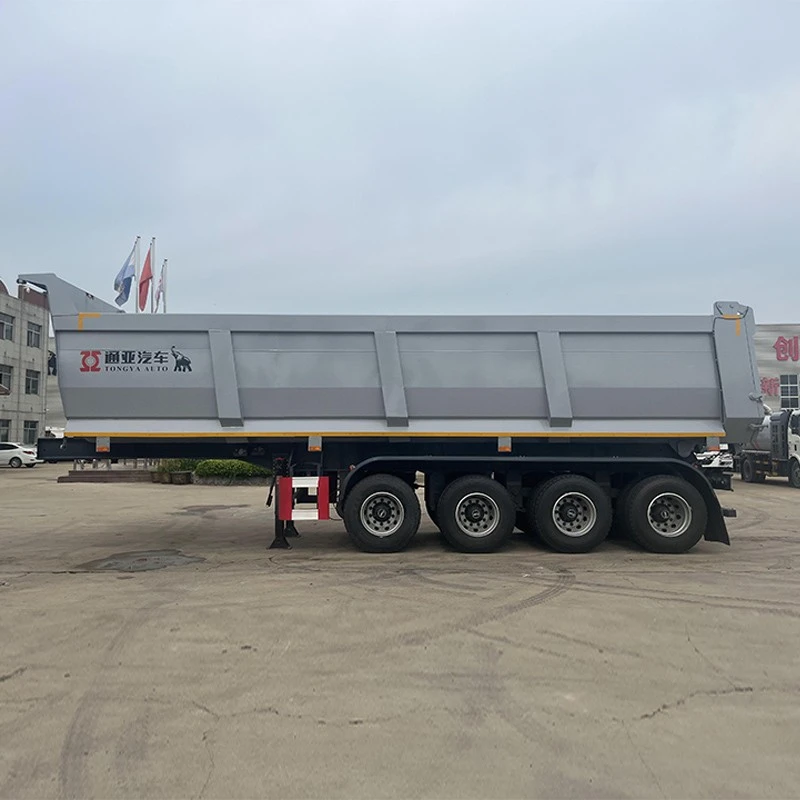 קרוואן חצי אחורי של 60T זבל עם הסמכת OTTC