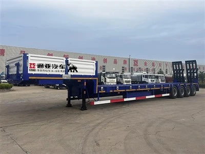 קרוואן חצי מיטה נמוכה של 80T עם סולם